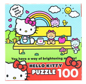 Cra-Z-Art CZA-8635_TED-C Hello Kitty 100 Piece Jigsaw Puzzle | Hello Kitty and Teddy Bear Friends