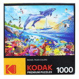 Cra-Z-Art CZA-8700ZZAN-C Playful Summer Dolphins 1000 Piece Kodak Premium Jigsaw Puzzle