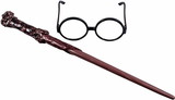 Disguise DGC-107799-C Harry Potter Glasses and Wand Costume Prop Accessory Kit