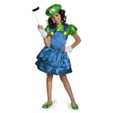 Disguise Super Mario Bros Girl's Luigi Costume Dress