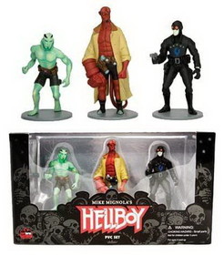 Dark Horse Comics Hellboy 4" PVC Action 3 Figure Set
