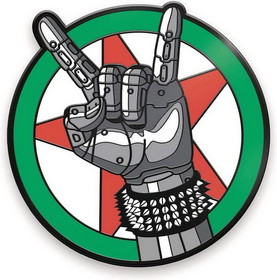 Cyberpunk 2077 Johnny Silverhand Logo Enamel Pin