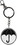 Dark Horse Comics DHC-3006-833-C Umbrella Academy Umbrella Logo 2 Inch Enamel Keychain