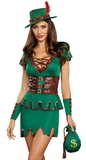 Dreamgirl Robbin' Da Hood Women's Costume - Green