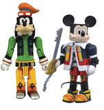 Diamond Select DST-172432MIGO-C Kingdom Hearts Minimates Series 1, Mickey Mouse & Goofy