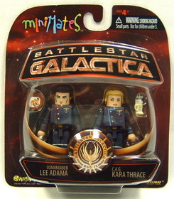 Diamond Select Battlestar Galactica Series 3 Minimates Adama & Thrace