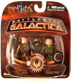 Diamond Select Battlestar Galactica Minimates Lt. Helo & Chief Galen Tyrol Variant