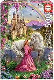 Educa Borras EDB-17985-C Fairy and Unicorn 500 Piece Jigsaw Puzzle
