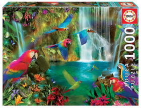 Educa Borras EDB-18457-C Tropical Parrots 1000 Piece Jigsaw Puzzle