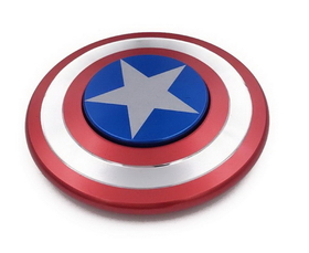 Edgework Imports EDG-AMER-C Captain America Aluminum Fidget Spinner Shield