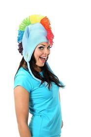 Elope My Little Pony Rainbow Dash Knit Laplander Hat