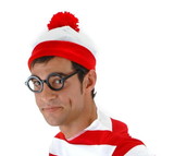 Elope Where's Waldo Costume Beanie Adult One Size