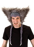 Elope Oz The Great Deluxe Flying Baboon Laplander Hat Adult One Size