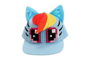 Elope My Little Pony Rainbow Dash Bricky Blocks Build On Snapback Hat