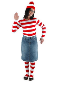 Elope Where's Waldo Wenda Costume Kit Adult Medium/Large