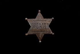 Elope Sheriff Star Badge Costume Accessory One Size