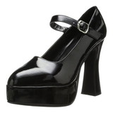 Ellie Shoes 5 Inch Pump Black Mary Jane Adult Costume Shoes