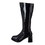 Ellie Shoes ELS-GOGO_8-C 3 Inch Adult Black Costume Gogo Boots w/ Zipper | 8