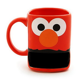 Enesco Sesame Street 10oz Stoneware Mug with Cookie Slot, Elmo
