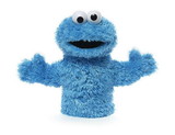 Enesco ENS-6047461-C Sesame Street Cookie Monster 11 Inch Plush Hand Puppet