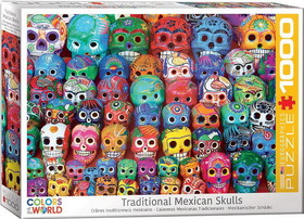Eurographics EUR-6000-5316-C Traditional Mexican Skulls 1000 Piece Jigsaw Puzzle