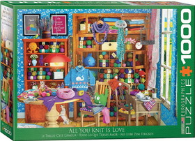 Eurographics EUR-6000-5405-C All You Knit Is Love By Paul Normand 1000 Piece Jigsaw Puzzle