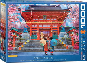 Eurographics EUR-6000-5533-C Spring Sakura By David Mclean 1000 Piece Jigsaw Puzzle