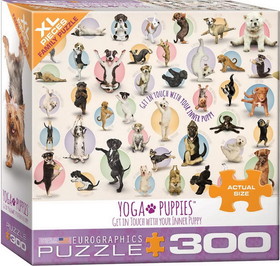 Yoga Puppies 300 Piece XL Jigsaw Puzzle