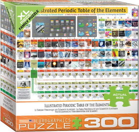 Illustrated Periodic Table of Elements 300 Piece XL Jigsaw Puzzle