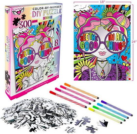 Fashion Angels FAE-12719-C Fashion Angels See The Good Coloring Puzzle