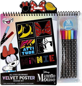 Fashion Angels FAE-40043-C Disney Minnie Mouse Fashion Angels Velvet Poster Set