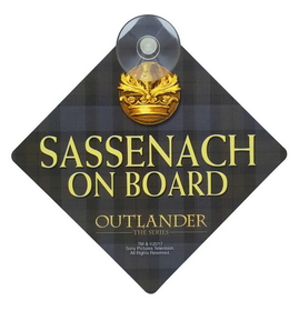 Fourth Castle Media FCM-01254-C Outlander Sassenach On Board Car Sign