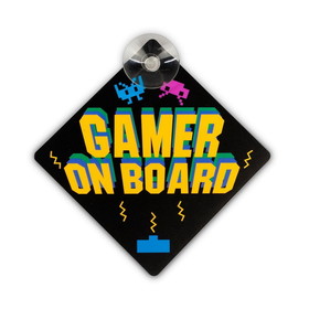 Fourth Castle Car Window Sign Gamer On Board Car Wind Sign Xbox Gamers