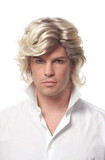 Franco 80's Icon Men's Costume Wig - Blonde