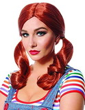 Costume Agent FCO-21131-C Evil Doll Adult Costume Wig | Red