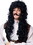 Franco Captain Hook Men's Costume Wig with Moustache - Black