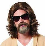 Costume Agent FCO-24984-C Lazy Guy Adult Costume Wig & Goatee
