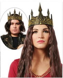 Costume Agent FCO-28138-14-C Ancient Pewter Crown Unisex Costume Accessory