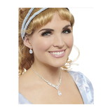 Franco FCO-30393-C Teardrop Necklace and Earrings Adult Costume Jewelry