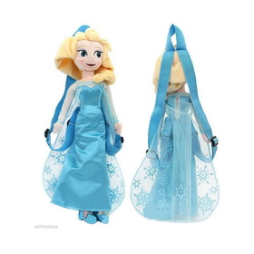Frozen FFD-12903-C Frozen 14&quot; Plush Backpack- Elsa