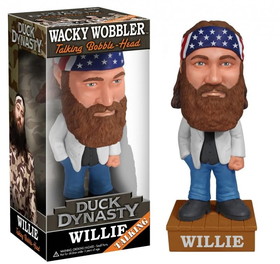 Funko FNK-3564-C Duck Dynasty Talking Wacky Wobbler Figure: Willie