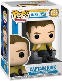 Funko FNK-55804-C Star Trek Funko POP Vinyl Figure | Captain Kirk in Chair