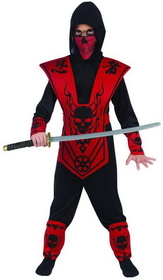 Fun world Red Skull Lord Ninja Costume Child