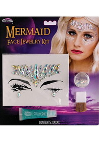 Funworld Mermaid Face Jewelry Stones Costume Kit