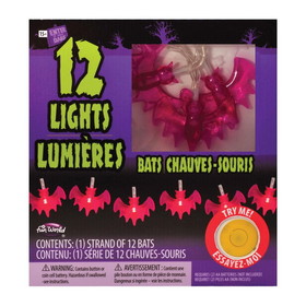 Funworld FNW-91913B-C Glowing Bats String Lights | 5.9 Foot String w/ 12 LED Lights