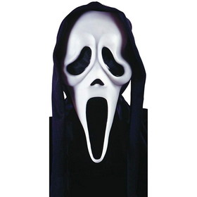 Funworld FNW-9206S-C Ghost Face Adult Costume Mask w/ Shroud