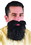 Funworld Black Mustache & Long Beard Costume Accessory One Size