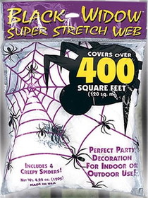 Funworld FNW-9534-C Super Stretch White Spider Web Prop 4.2 Oz