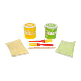 Fisher-Price FPC-DMP77_GY-C RoseArt Glitter Washable Sidewalk Chalk Paint | Green & Yellow