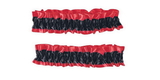 Forum Novelties Red And Black Silken Garter Or Armband Adult Costume Set One Size